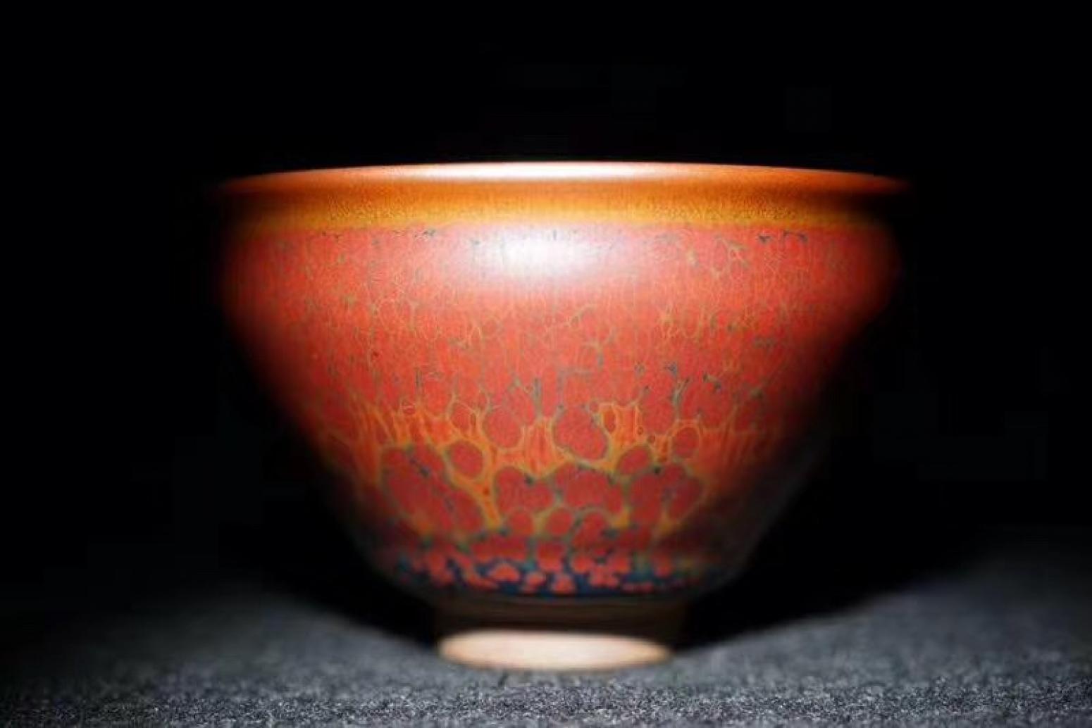 呈祥建盏手工作品《红日》【图4】