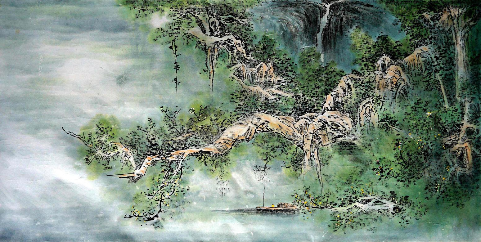 杨柏欣国画作品《【清夏】   作者 杨柏欣》【图0】