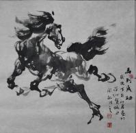 艺术家阎敏日记:骏马乘风，砥砺前行!【图1】