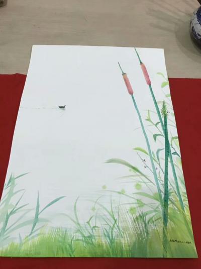 王征明日记-水意画指在表现形式上像水一样无固定法则，根据创作条件随机变化，从而来表现独立的意【图4】