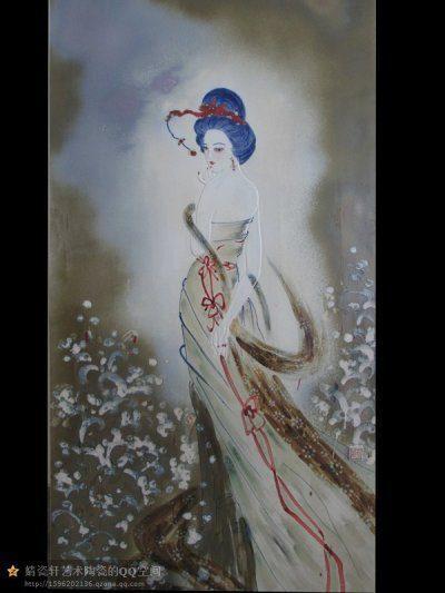 蔡国英日记-高溫颜色釉陶瓷作品《回眸一笑百媚生》【图1】