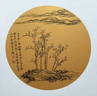 艺术家石梦松日记:空山无人语，幽树自相安。江天呈寂寥，不必添渡船。【图0】