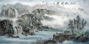杨柏欣国画作品《山水情缘   作者 杨柏欣》价格960.00元