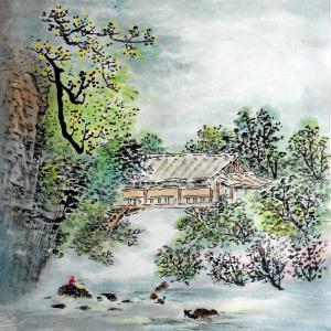 杨柏欣文玩杂项作品《【梦中廊桥】  作者 杨柏欣》价格720.00元