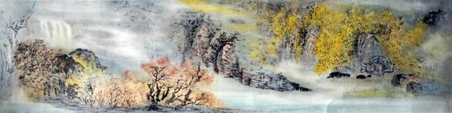 杨柏欣文玩杂项作品《【峡谷秋色】  作者 杨柏欣》