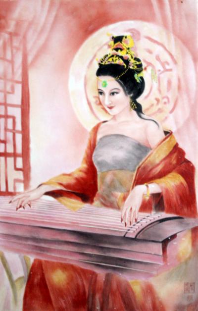 蔡国英日记-釉上彩瓷，就是在烧制好的陶瓷器具上用色料绘制，再经过800度左右的溫度烧成，使色【图1】