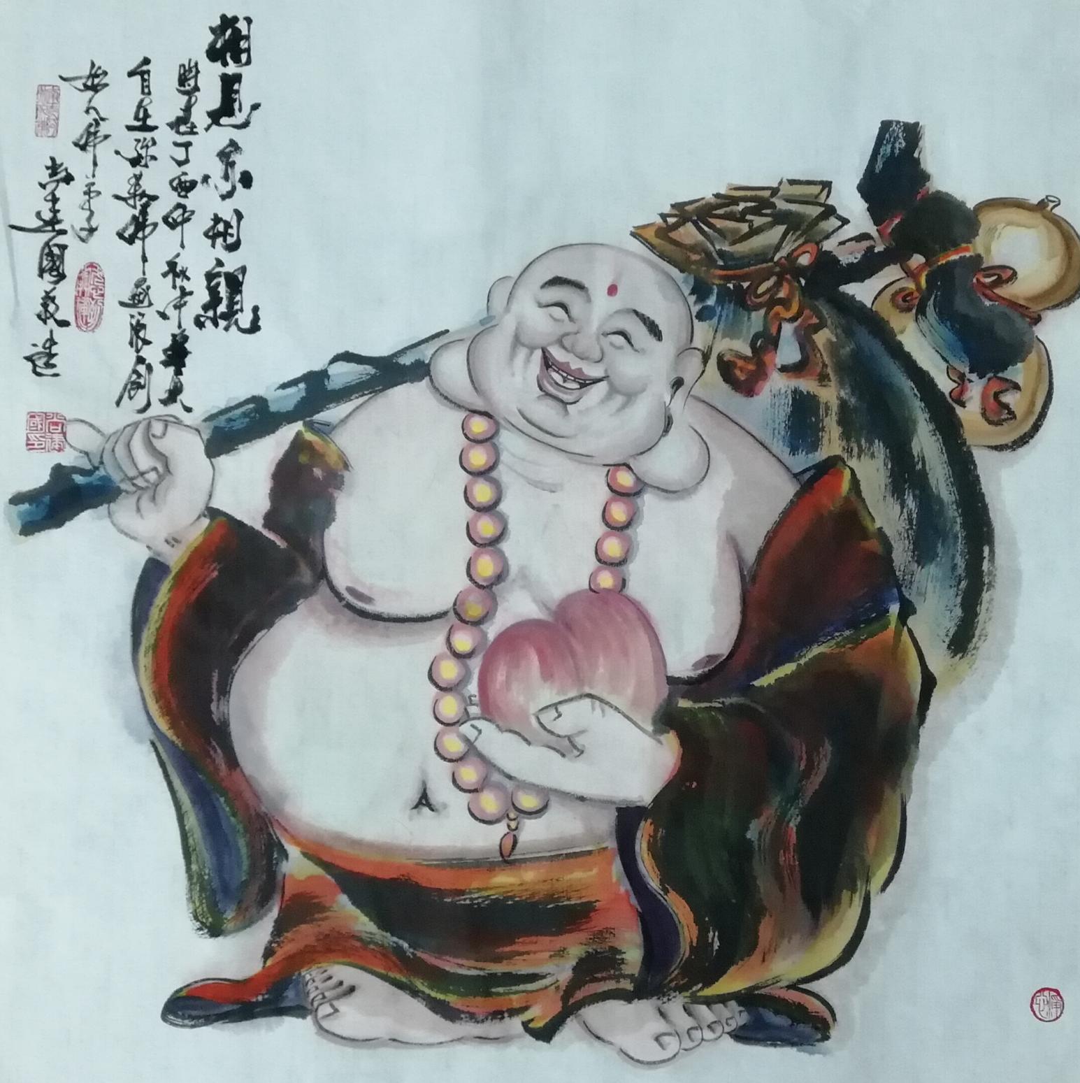 尚建国国画作品《坐观云起》【图0】