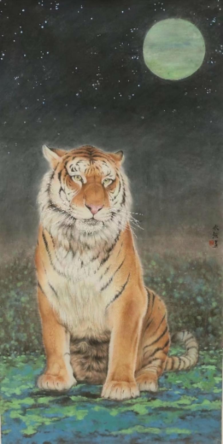 于永强文玩杂项作品《月夜初醒》