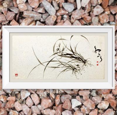 周牧天日记-周牧天国画水墨兰花【图9】