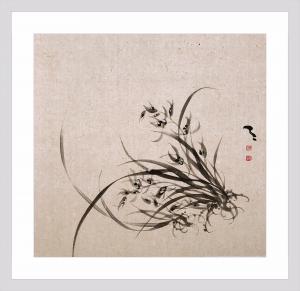 艺术品图片：艺术家周牧天国画作品名称《国画兰花》价格1800.00 元
