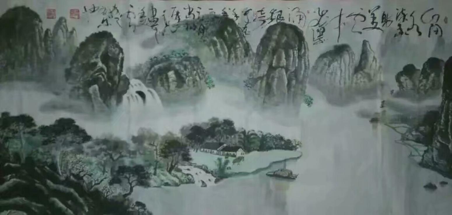 王福山国画作品《山水花鸟飞禽走兽》【图4】