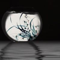 艺术家周牧天日记:周牧天水墨兰花，器物篇【图1】