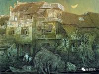 艺术家阎敏日记:淡淡的晨光    45x60cm  阎敏 1990【图0】