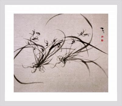 周牧天日记-周牧天国画水墨兰花【图3】
