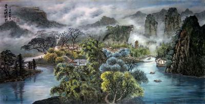 康笑枫 国画 代理生活-康笑枫，1955年生于广州。自幼喜爱绘画，退休前是广州市农业科学研究院高级农艺师【图1】