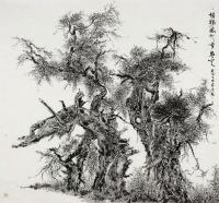 艺术家徐家康日记:刚才有朋友在看视频，说发现我画的胡杨和视频中的胡杨好神似呀…【图1】