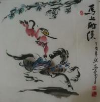 艺术家王东帝日记:战马系列，马上封侯系列，杨门女将系列，徐悲鸿战马系列，优惠供【图4】