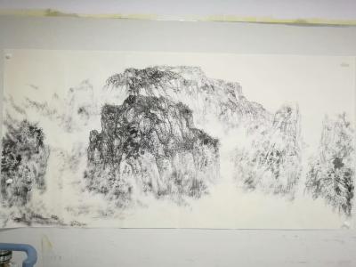 于立江日记-八尺《大岳晨晖》完工【图3】