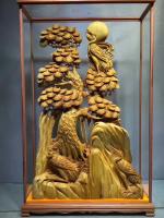 艺术家许海峰收藏:秒2688元，个人收藏出售
《松鹤延年》1号，崖柏，陈化老【图0】