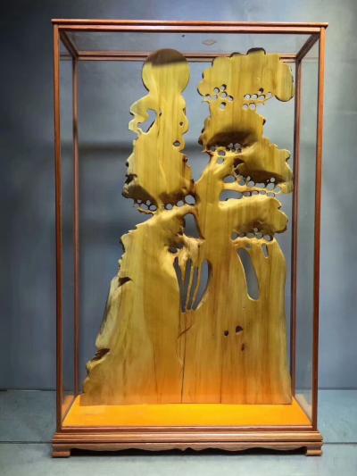 许海峰收藏-秒2688元，个人收藏出售
《松鹤延年》1号，崖柏，陈化老料，整体无拼接，全手【图6】