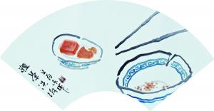 黄东辉国画作品《【粗茶淡饭】作者.黄东辉》价格6300.00元