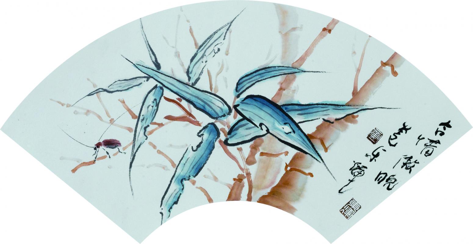 黄东辉国画作品《【竹趣】作者.黄东辉》