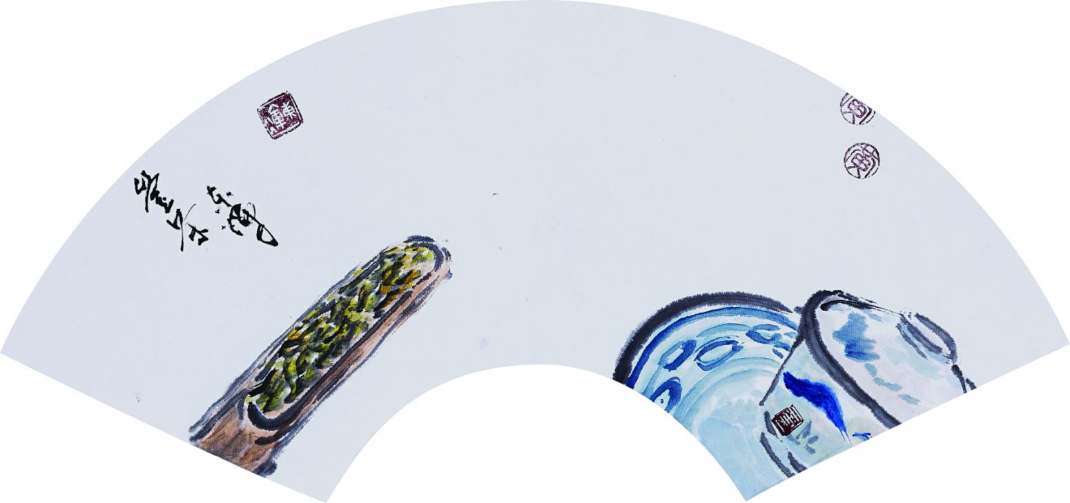 黄东辉国画作品《【四茶图】作者.黄东辉》【图1】