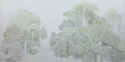 傅饶日记-工笔白菜的绘制步骤，傅饶【图4】