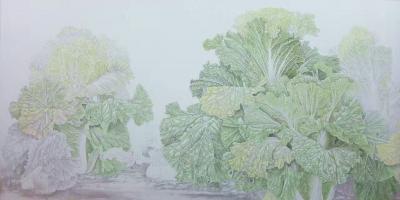 傅饶日记-工笔白菜的绘制步骤，傅饶【图6】