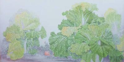 傅饶日记-工笔白菜的绘制步骤，傅饶【图7】