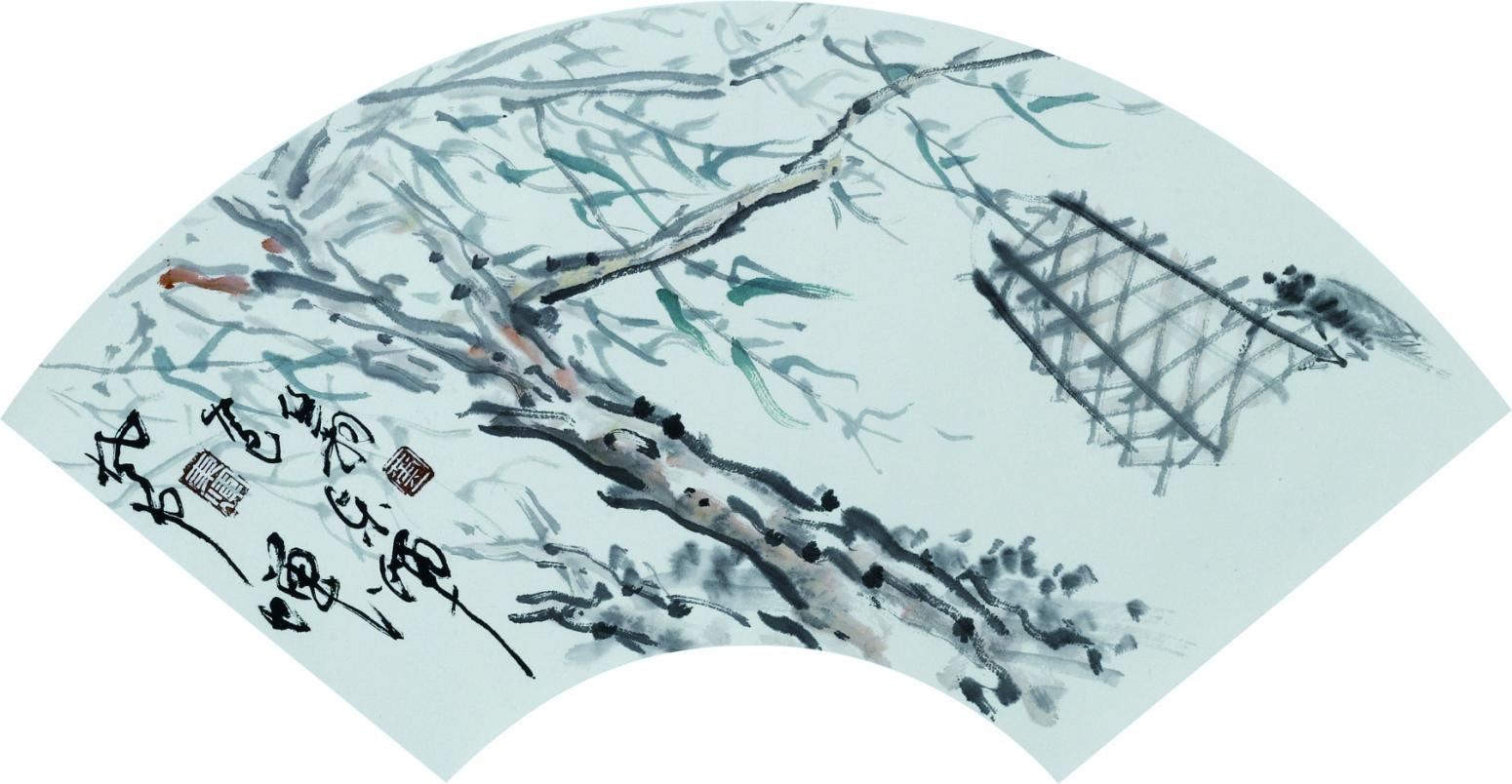 黄东辉国画作品《【风中禅】作者.黄东辉》