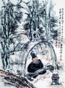 黄东辉国画作品《【王阳明悟道】作者.黄东辉》价格13200.00元
