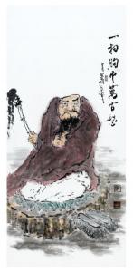 艺术品图片：艺术家黄东辉国画作品名称《【达摩】作者.黄东辉》价格28000.00 元