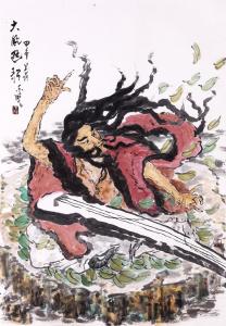 艺术品图片：艺术家黄东辉国画作品名称《【大风逛歌】作者.黄东辉》价格19800.00 元