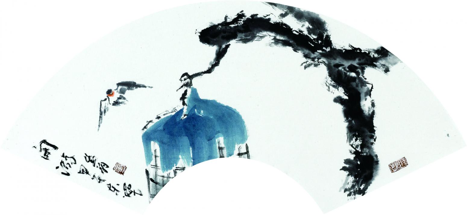 黄东辉国画作品《【闲游】作者.黄东辉》