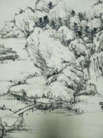 艺术家欧凯歌日记:《飛瀑嘻崖壑，輕舟覧河山》178x45cm【图2】