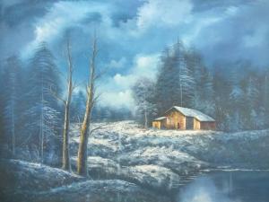 艺术品图片：艺术家黄联合油画作品名称《风景油画》价格500.00 元