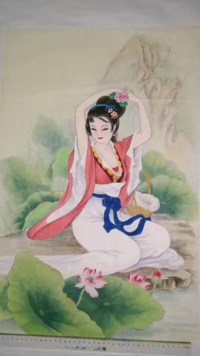 徐景莲日记-我喜欢画古今工笔美女图。画出她那妩媚迷人的眼睛，可爰直系的鼻子，性感微笑的嘴唇，【图3】