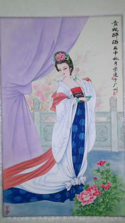 徐景莲日记-我喜欢画古今工笔美女图。画出她那妩媚迷人的眼睛，可爰直系的鼻子，性感微笑的嘴唇，【图4】