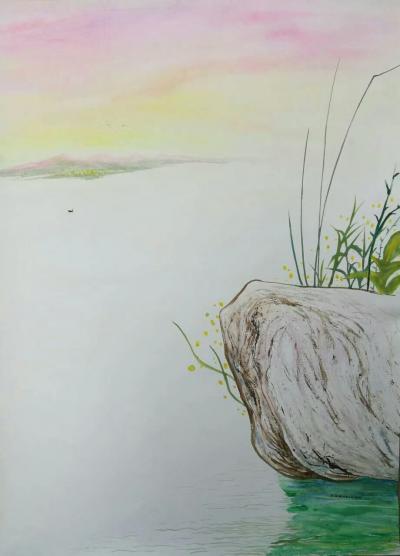 王征明日记-个人艺术简介：王徵明，男，西安美术学院毕业 ，副教授 ，主张：绘画当走向心灵深处【图1】