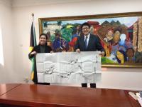 艺术家李尊荣日记:牙买加大使丘伟基先生说我画的虾非常有特点【图3】