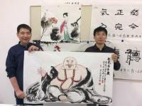 艺术家尚建国生活:在西安终南山创作基地戏笔品茶【图3】