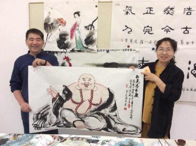 尚建国生活-在西安终南山创作基地戏笔品茶【图5】