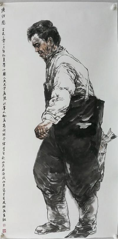 赵国毅日记-威海成山头渔工写生【图1】