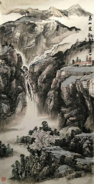 祝汉山日记-高山泉韵。【图1】