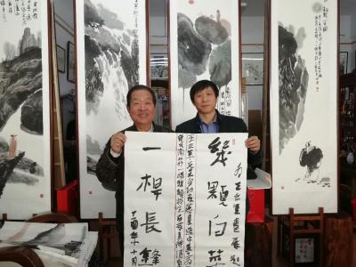 王立军日记-牡丹江文化名人、著名学者、书画家、美术评论家傅伯庚先生为我撰联：(为王立军画展题【图3】