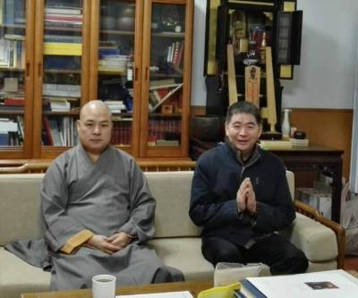 尚建国生活-赴佛教密宗祖庭大兴善寺，拜会省佛教协会常务付会长宽旭大和尚，沐浴佛光。【图2】