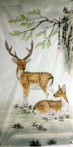 石海博国画作品《福禄图》价格400.00元