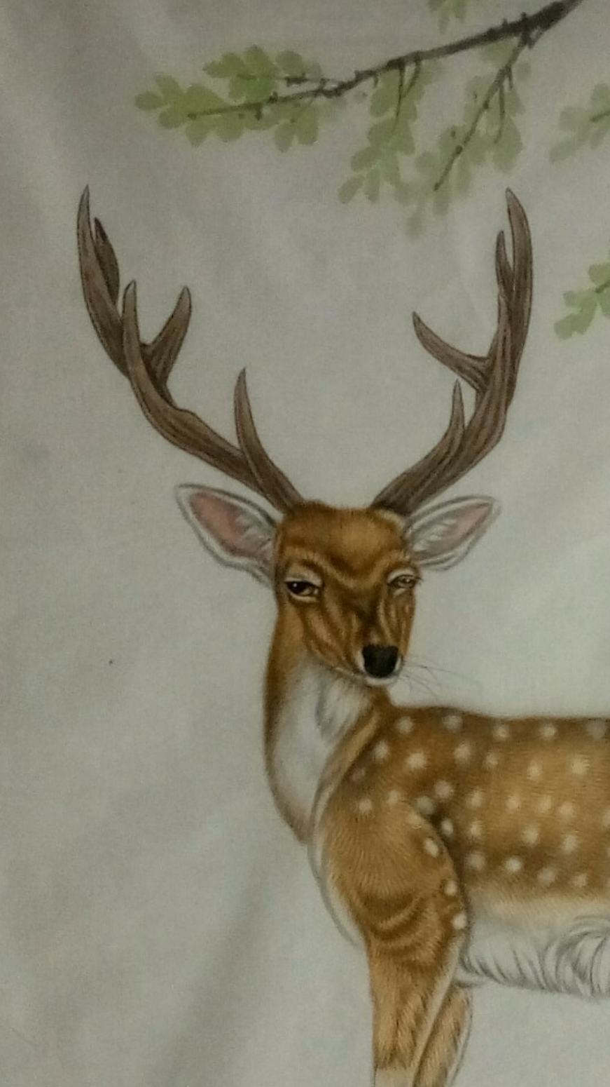 石海博国画作品《福禄图》【图1】