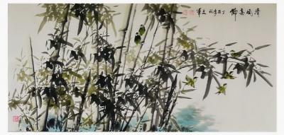 党文军日记-##新作《清风高節》•四尺138×68[抱拳]【分享】和什么样的人在一起，就会有【图1】